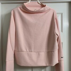 Nike Dri-Fit Women's Soft Pink Cowl Neck Sweater